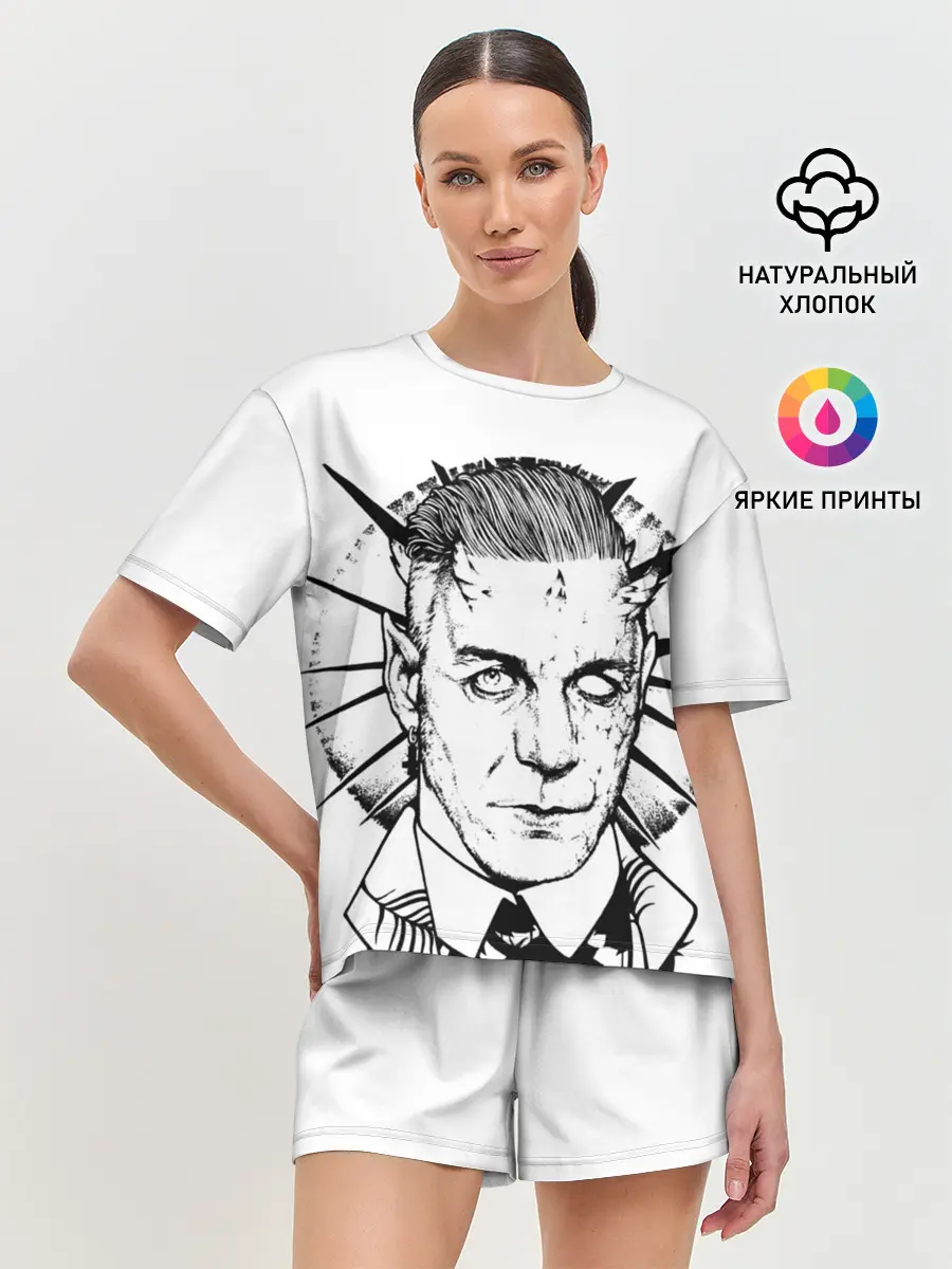 Женская пижама с шортами / Rammstein