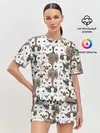 Женская пижама с шортами / Котики