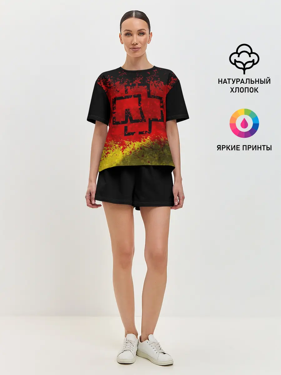 Женская пижама с шортами / Rammstein