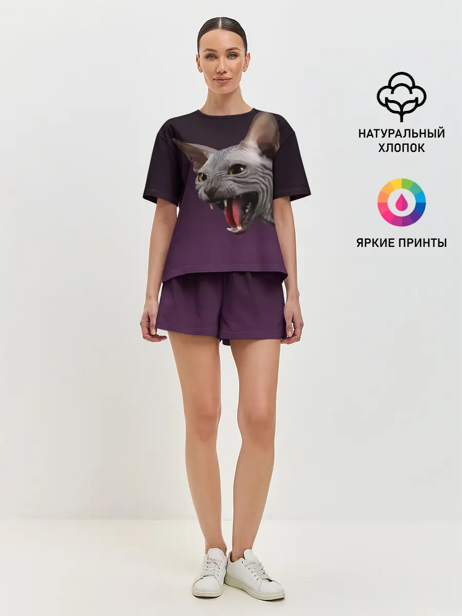 Женская пижама с шортами / Сфинкс