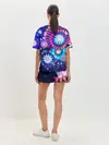 Женская пижама с шортами / Неоновые Цветы