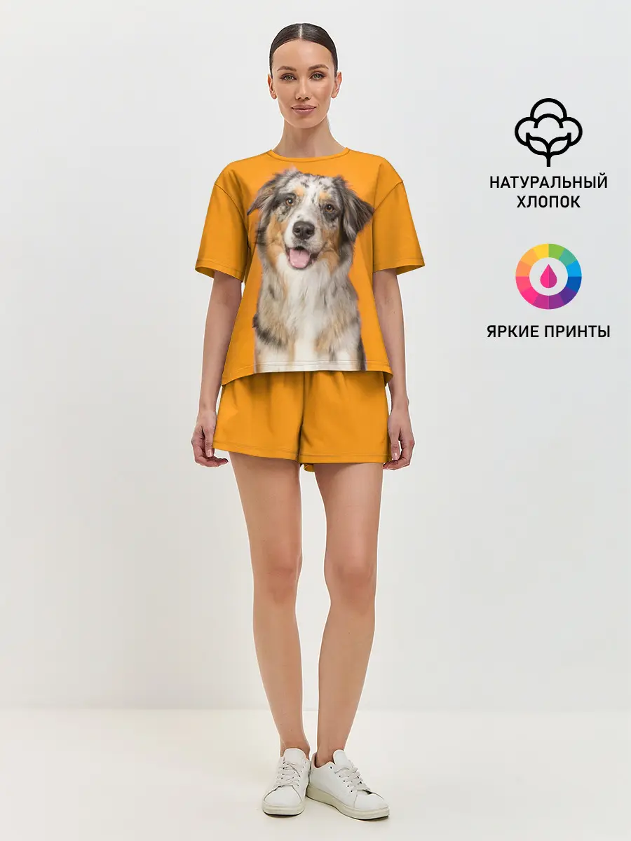 Женская пижама с шортами / Австралийская овчарка