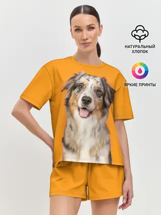 Женская пижама с шортами / Австралийская овчарка