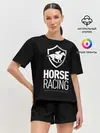 Женская пижама с шортами / Horse racing