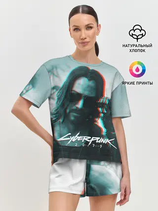 Женская пижама с шортами / Cyberpunk 2077