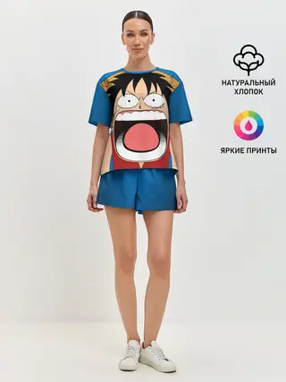 Женская пижама с шортами / Луффи - Чё??!!