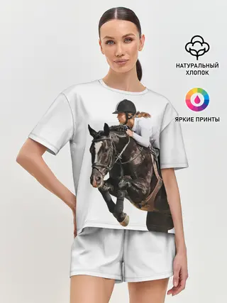 Женская пижама с шортами / Наездница