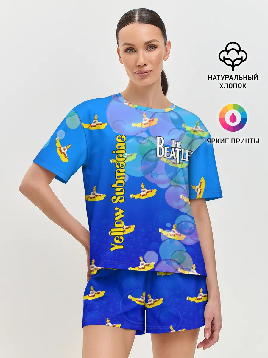 Женская пижама с шортами / The Beatles