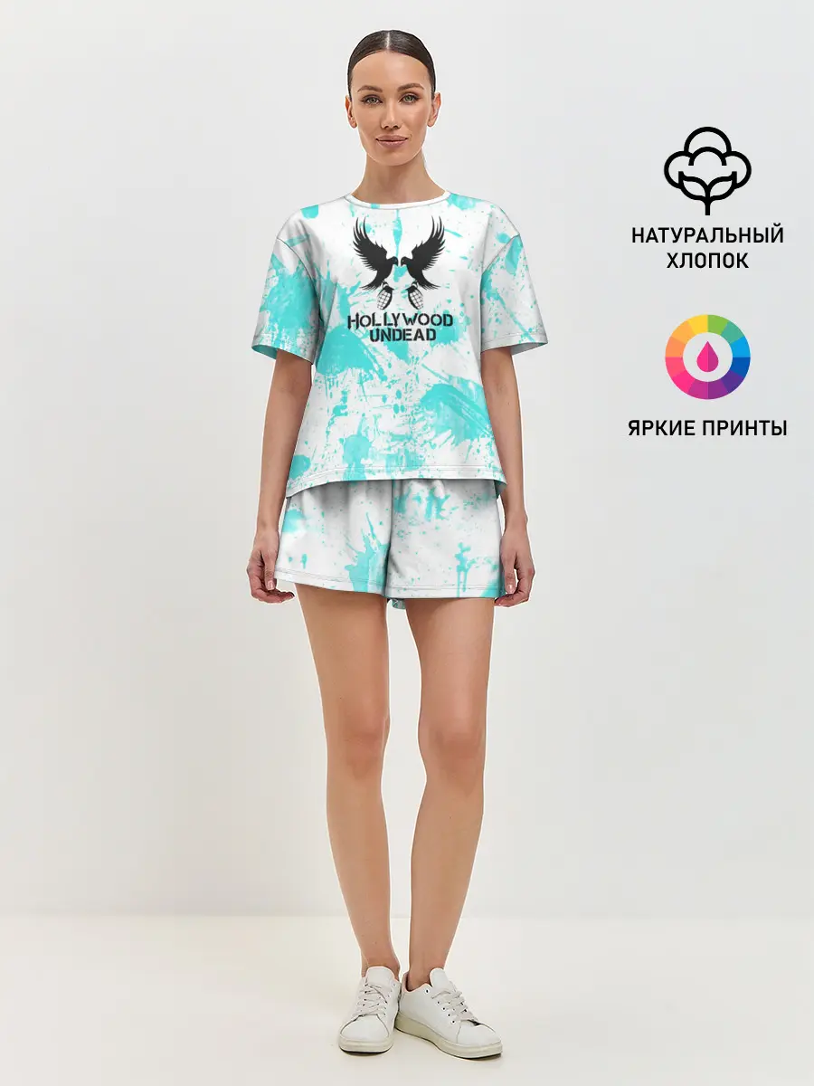 Женская пижама с шортами / Жемчужина