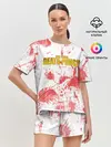 Женская пижама с шортами / Красня кровь