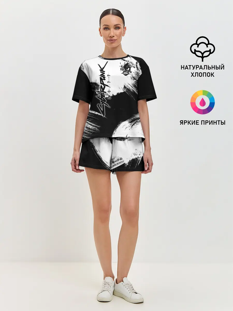 Женская пижама с шортами / Cyberpunk 2077