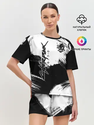 Женская пижама с шортами / Cyberpunk 2077