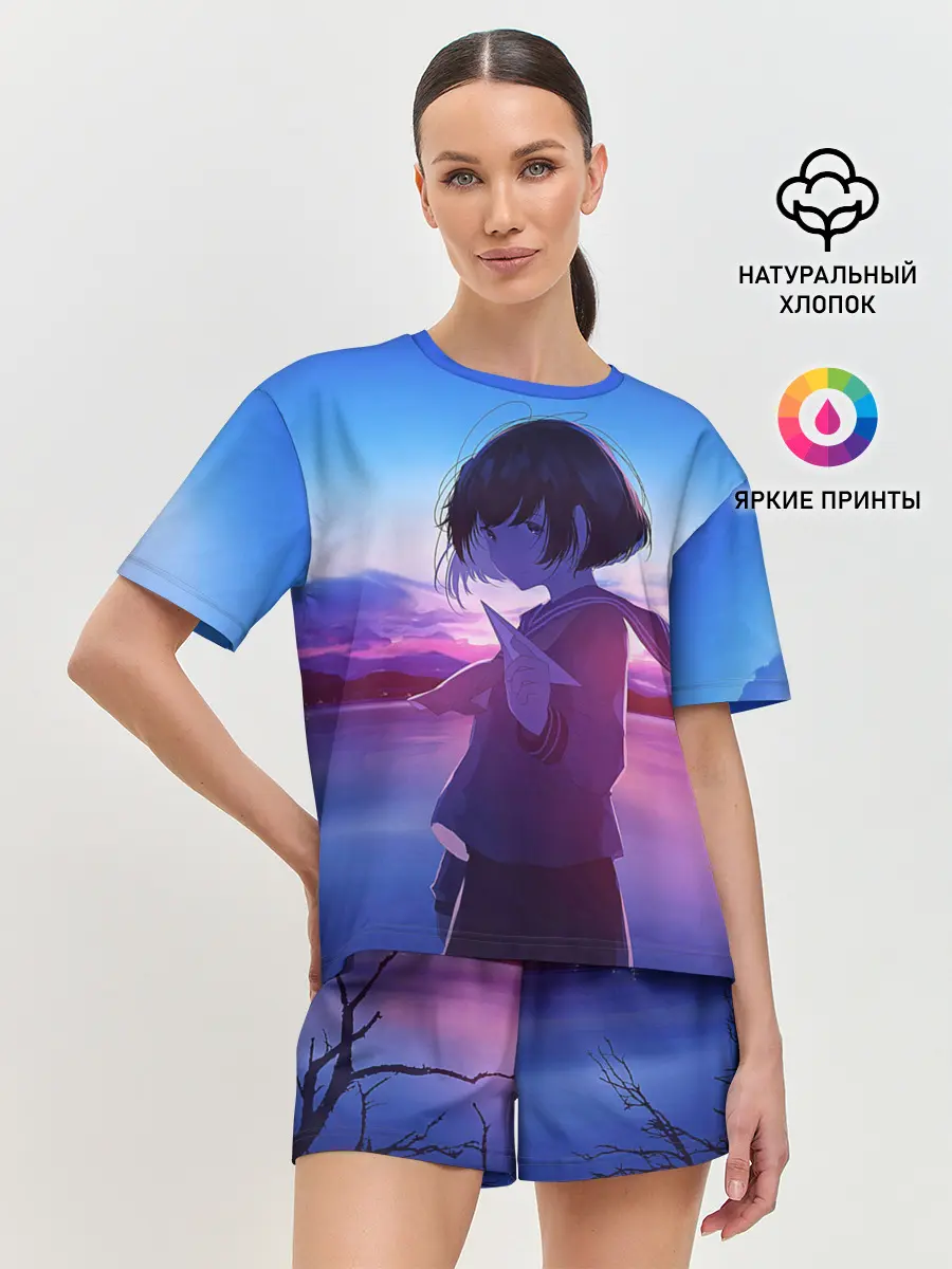 Женская пижама с шортами / Anime Sunset