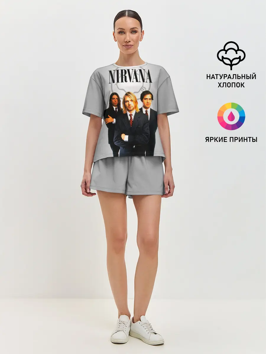 Женская пижама с шортами / Nirvana