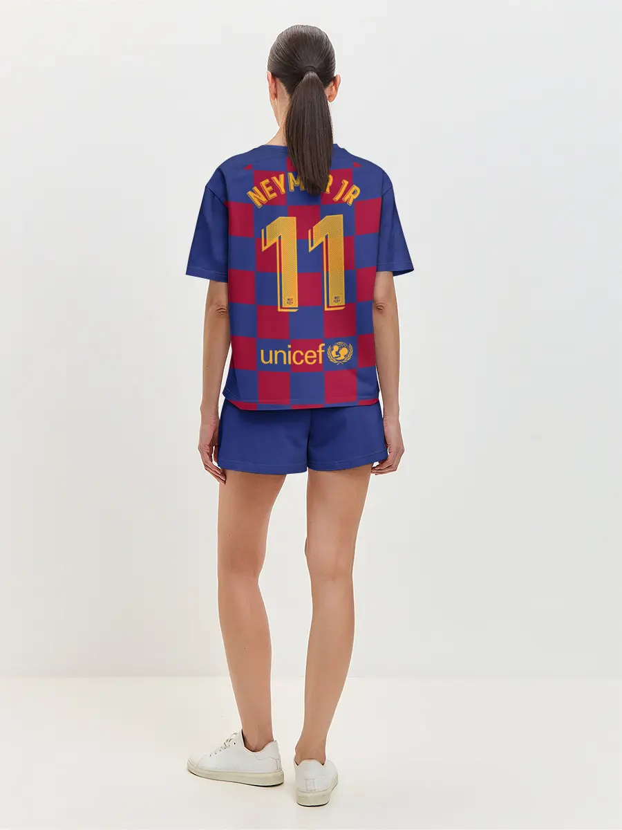 Женская пижама с шортами / Неймар Форма Барселона 19/20