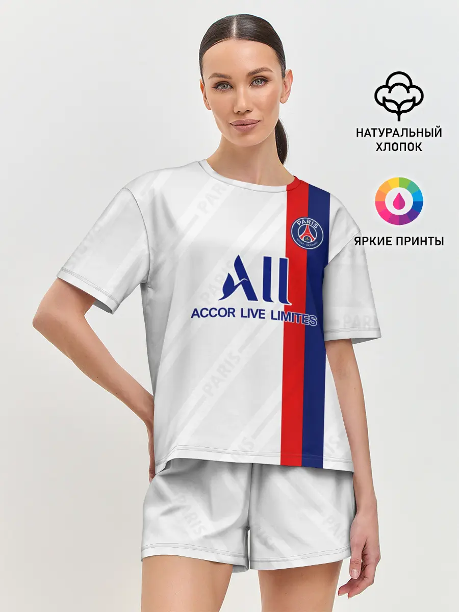 Женская пижама с шортами / PSG away 19-20