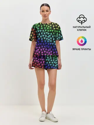 Женская пижама с шортами / ЪУЪ