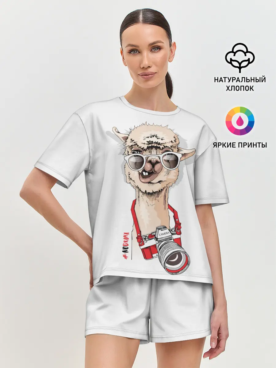 Женская пижама с шортами / #NoDrama