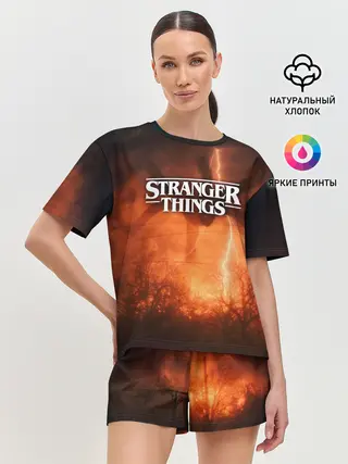 Женская пижама с шортами / STRANGER THINGS