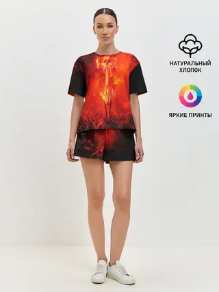 Женская пижама с шортами / DOOM