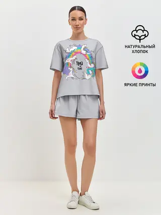 Женская пижама с шортами / Yoga time