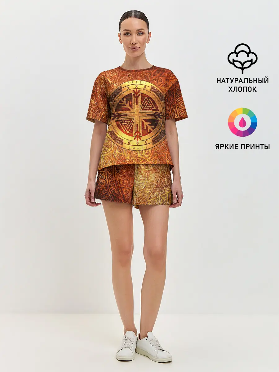 Женская пижама с шортами / Кельтские узоры