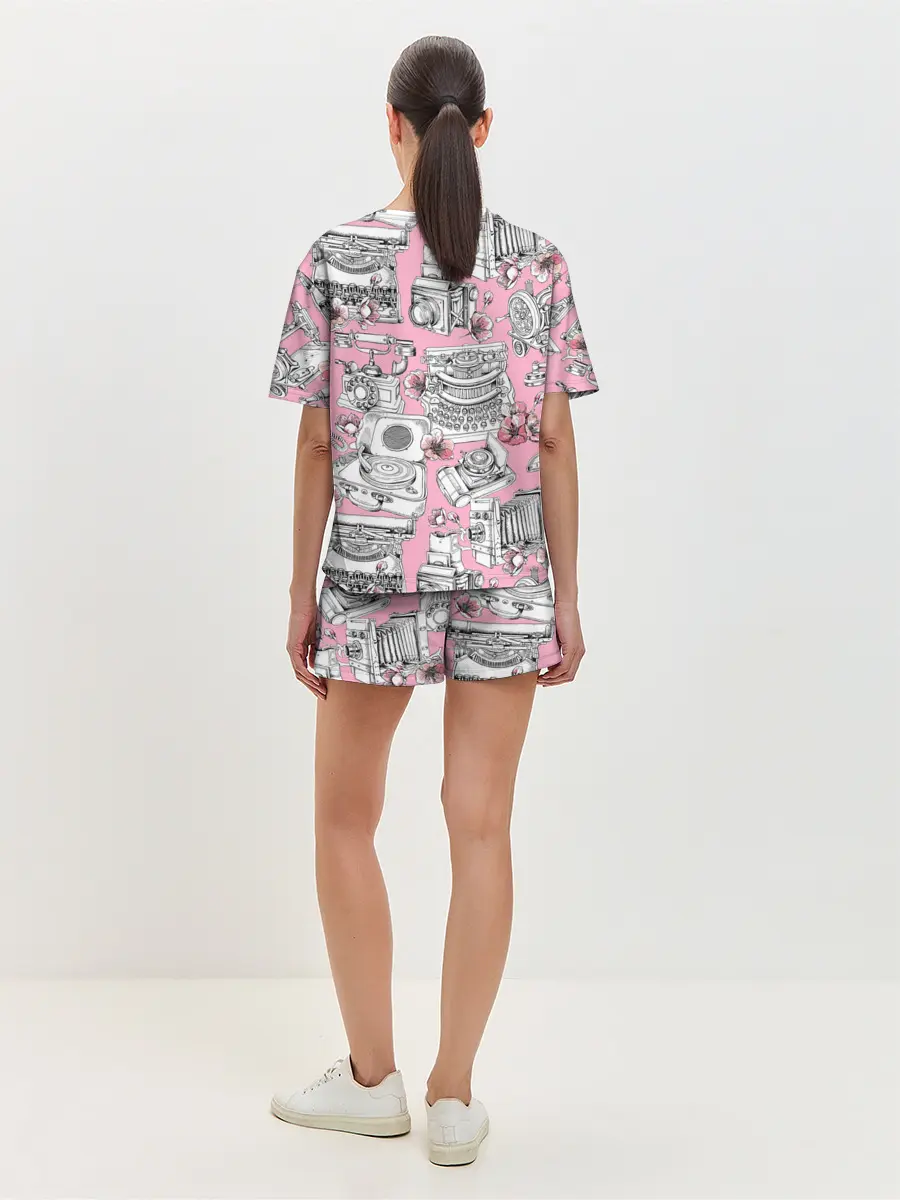 Женская пижама с шортами / Винтаж