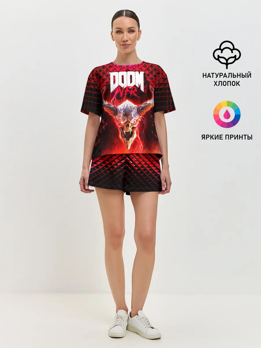 Женская пижама с шортами / Doom Enternal