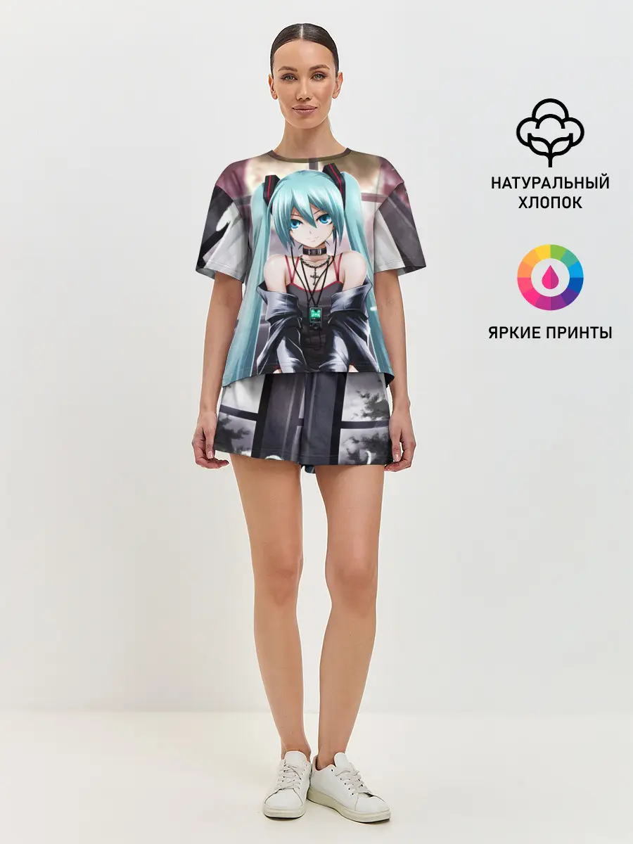 Женская пижама с шортами / Мику Хацунэ