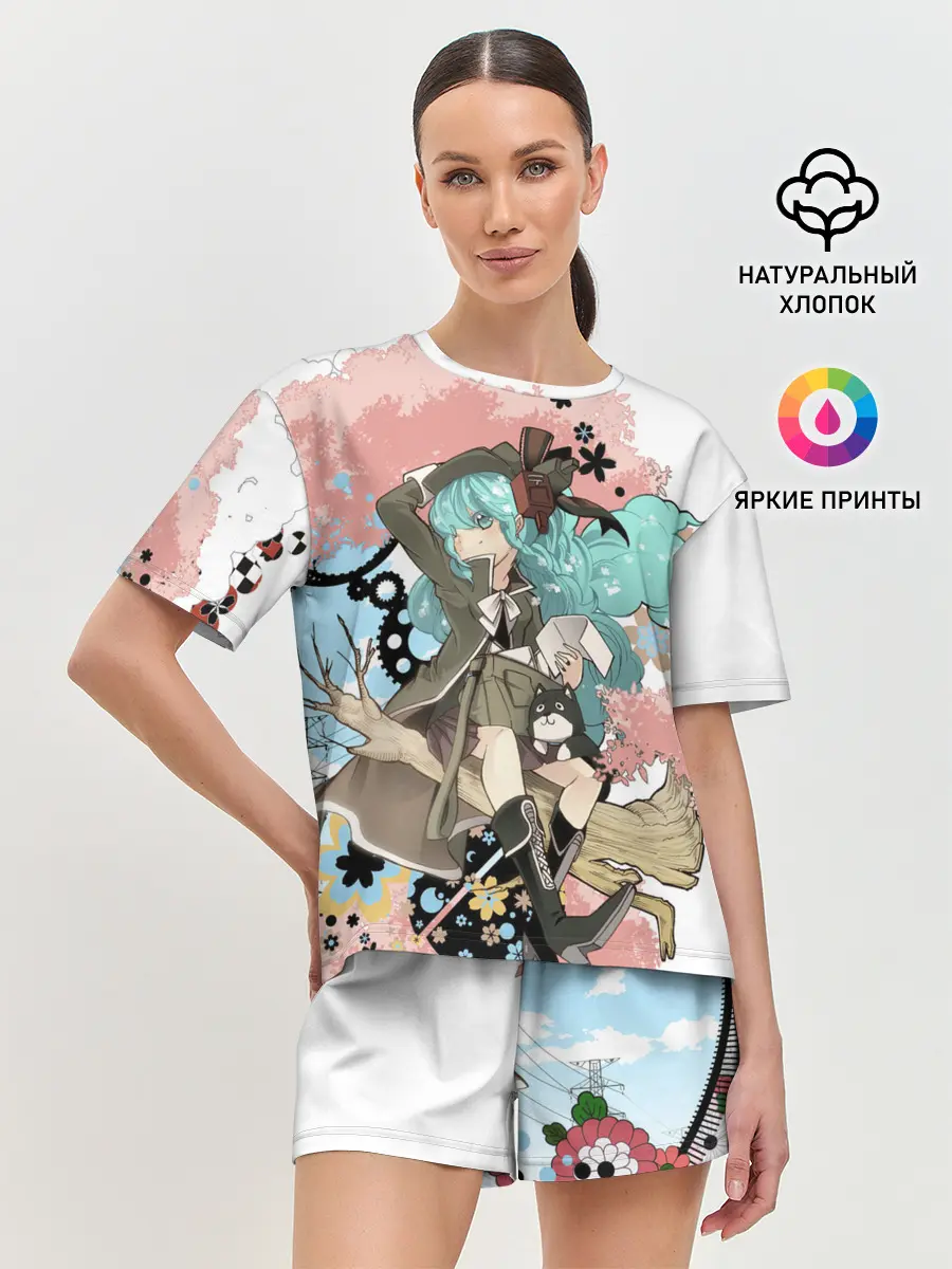 Женская пижама с шортами / Мику Хацунэ