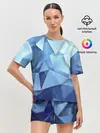 Женская пижама с шортами / абстракция