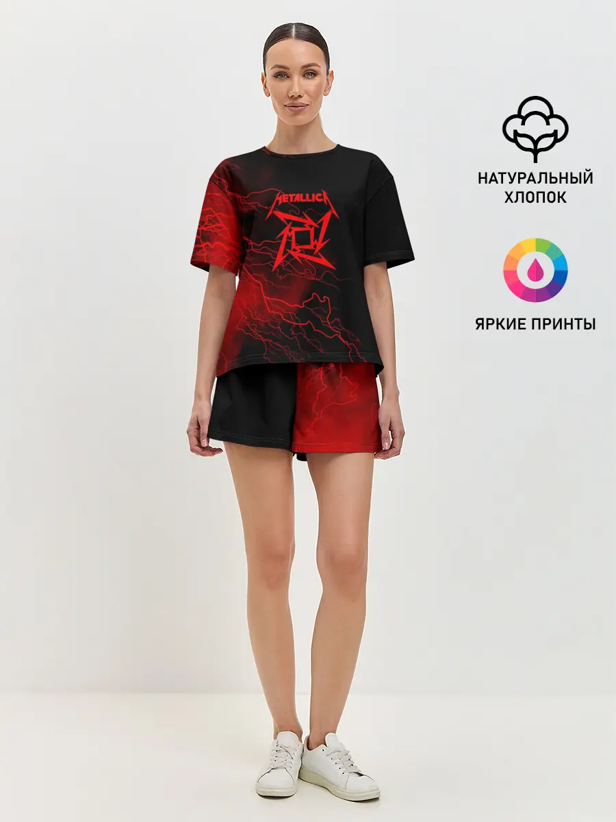 Женская пижама с шортами / Metallica