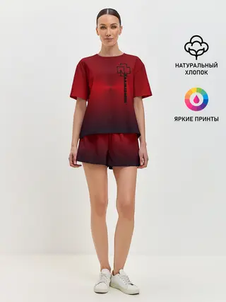 Женская пижама с шортами / Rammstein.