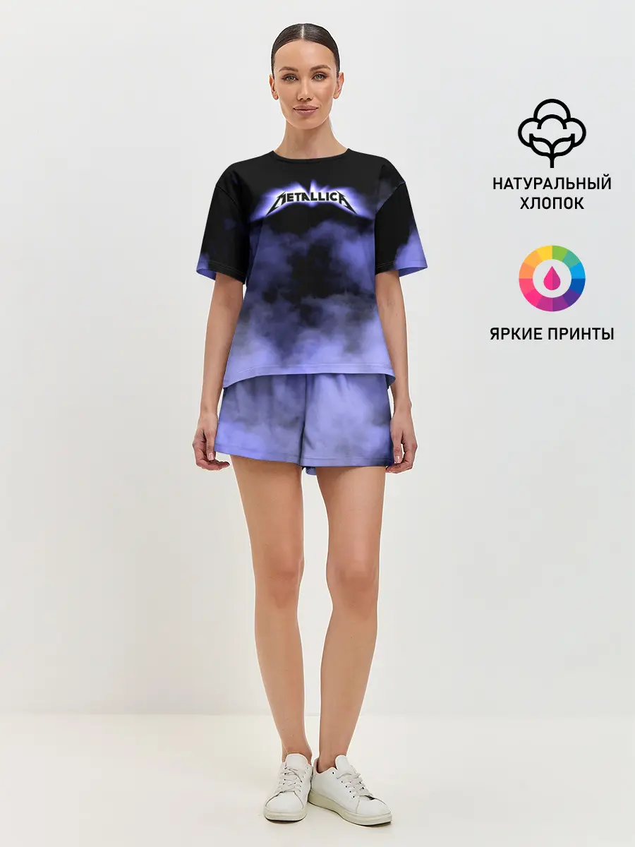 Женская пижама с шортами / Metallica