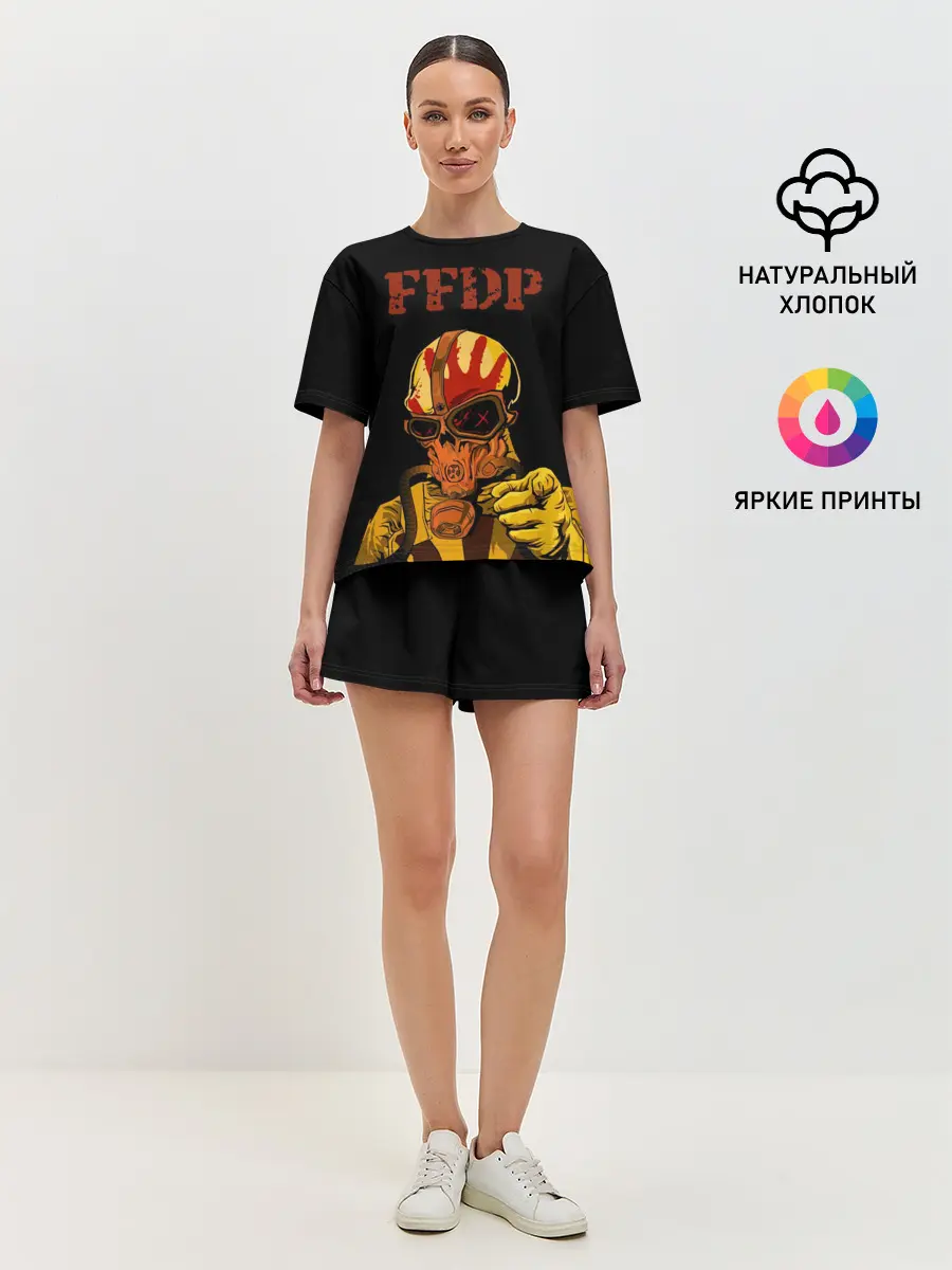 Женская пижама с шортами / Five finger death punch