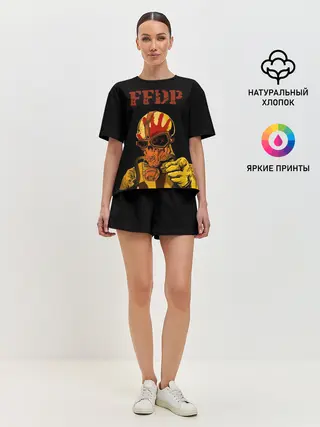 Женская пижама с шортами / Five finger death punch