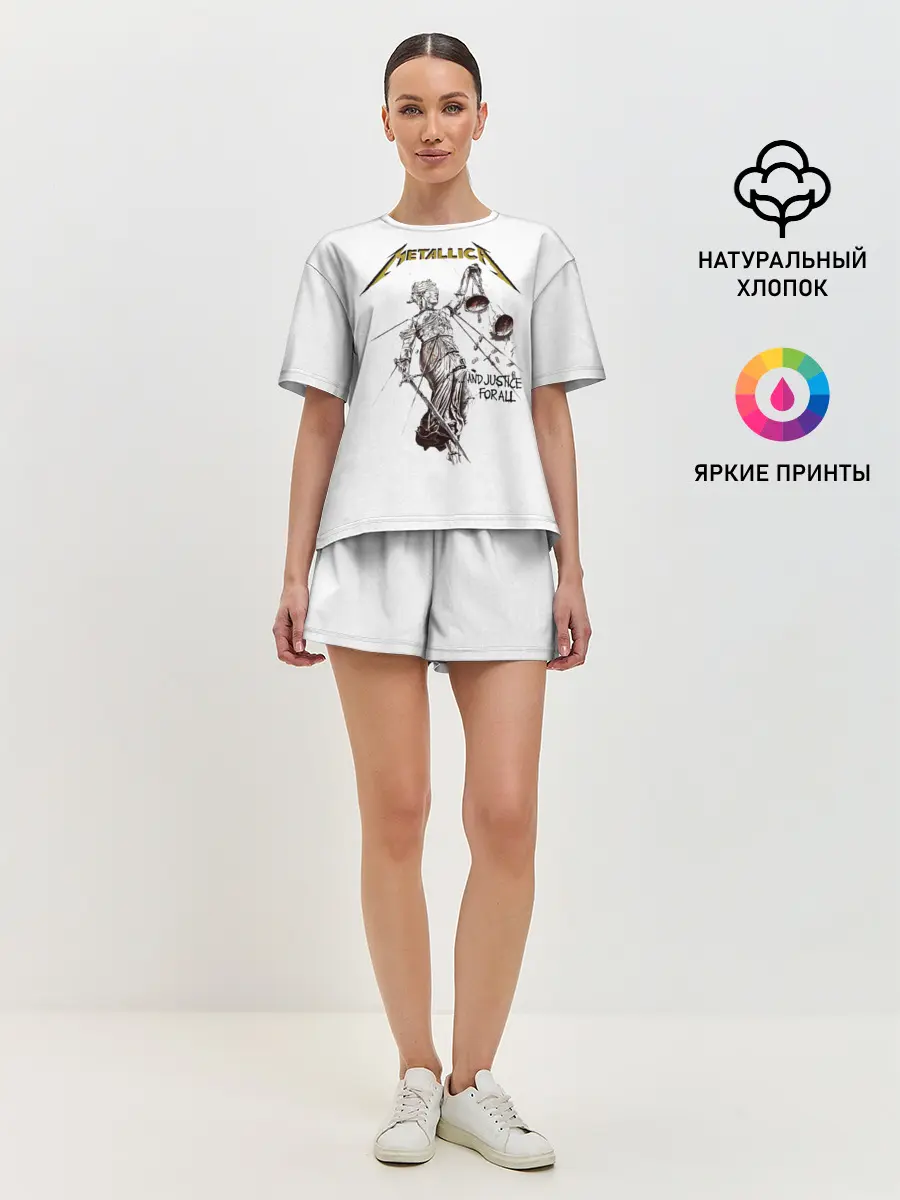 Женская пижама с шортами / Metallica