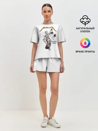 Женская пижама с шортами / Metallica