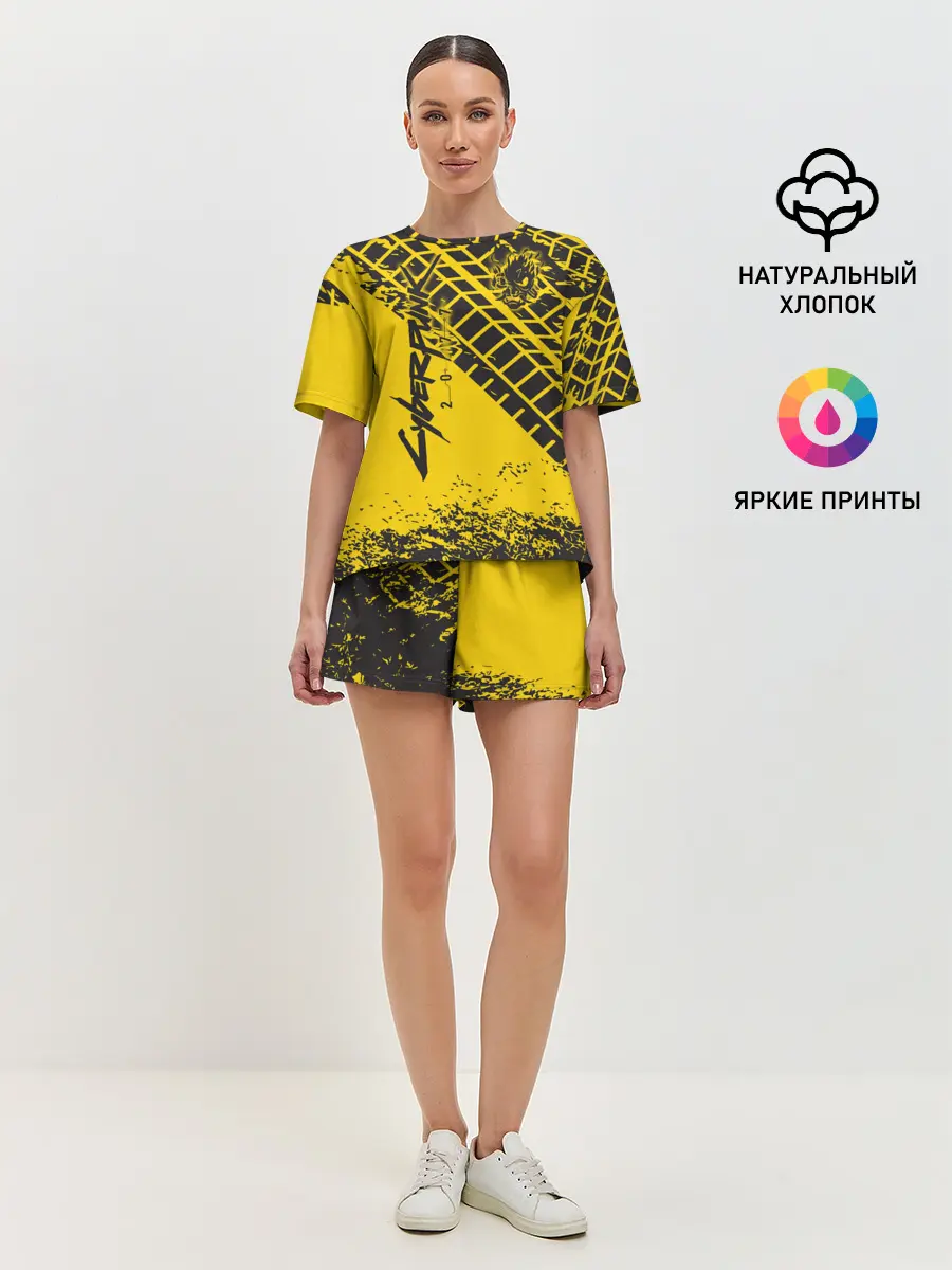 Женская пижама с шортами / Cyberpunk 2077