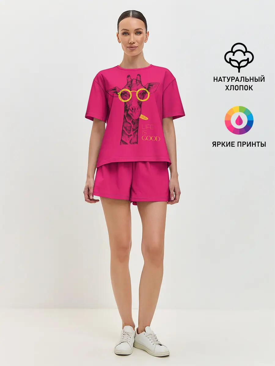 Женская пижама с шортами / Life is good