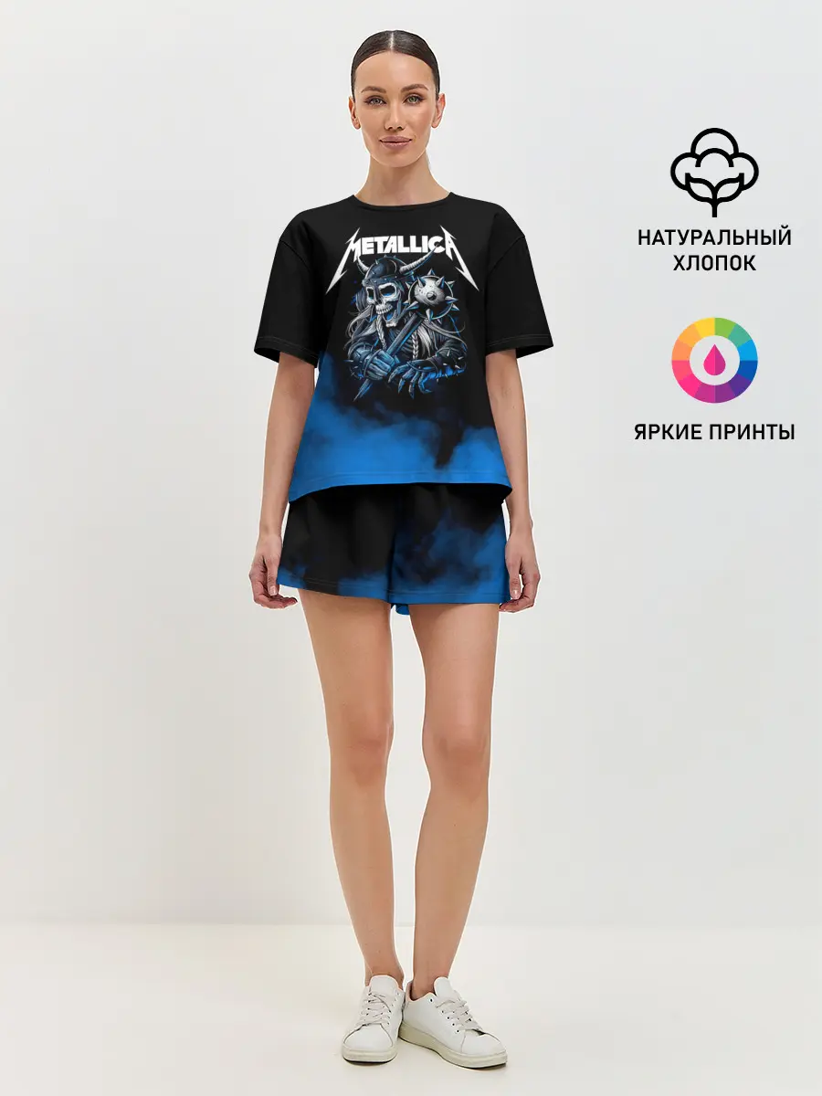 Женская пижама с шортами / Metallica