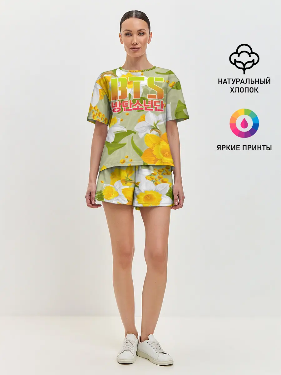 Женская пижама с шортами / BTS