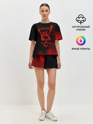 Женская пижама с шортами / Metallica