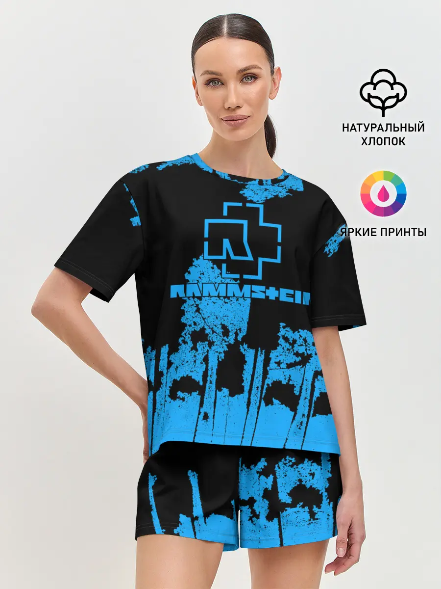 Женская пижама с шортами / Rammstein