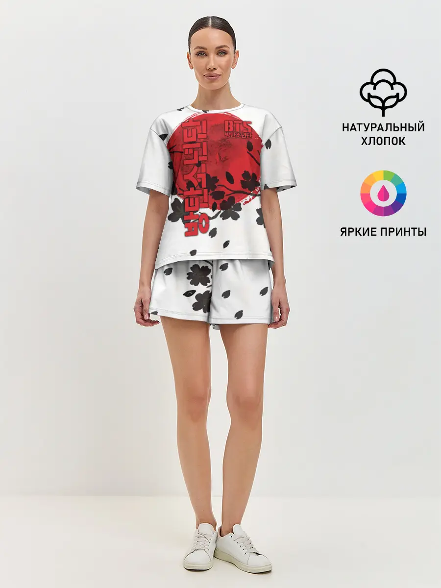 Женская пижама с шортами / BTS
