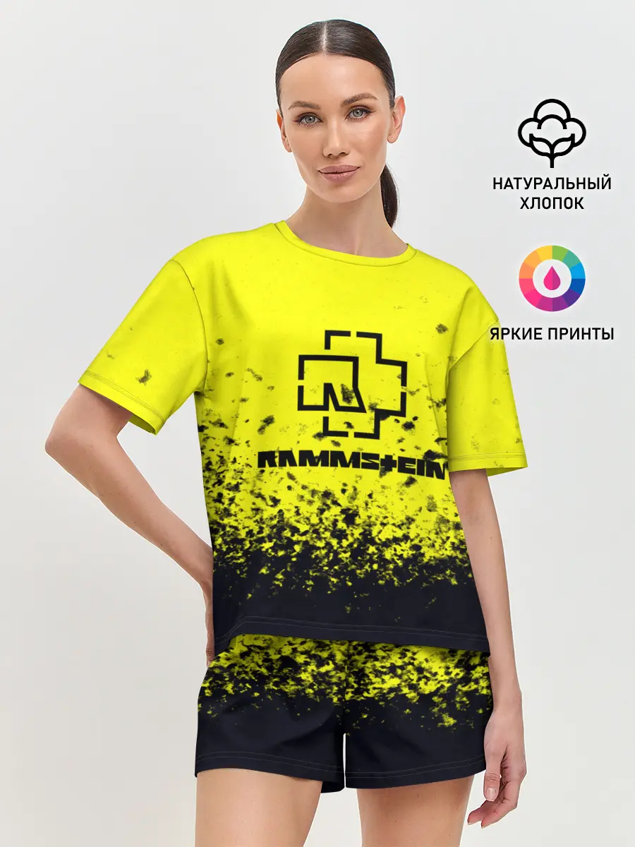 Женская пижама с шортами / Rammstein.