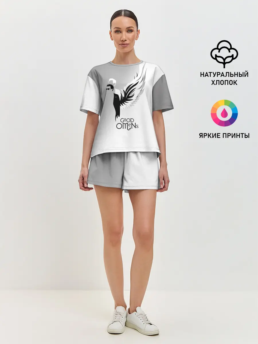 Женская пижама с шортами / Good Omens