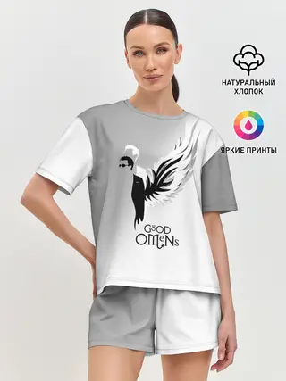 Женская пижама с шортами / Good Omens