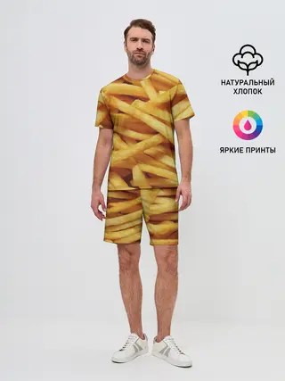 Мужской костюм с шортами / Картошка фри