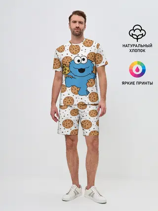 Мужской костюм с шортами / Cookie monster